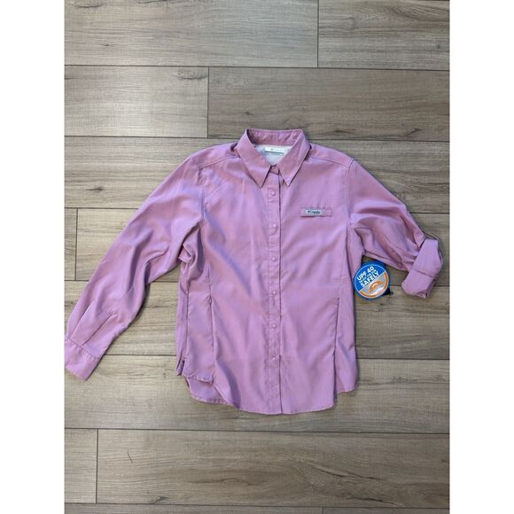 COLUMBIA Women's PFG Tamiami II Long Sleeve Shirt Purple S Small NWT Omni wick - Picture 5 of 6